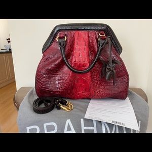 Red Tri-Texture Purse